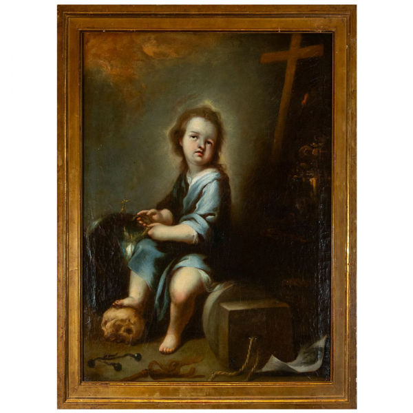 ALONSO CANO (Granada 1601 - 1667) - Niño Jesús con atributos de la Pasión (h.1650).