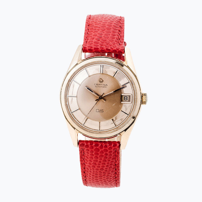 Reloj vintage cab., suizo, CERTINA Automatic, mod. DS, en sólida caja original de oro rosa, 37 mm, 