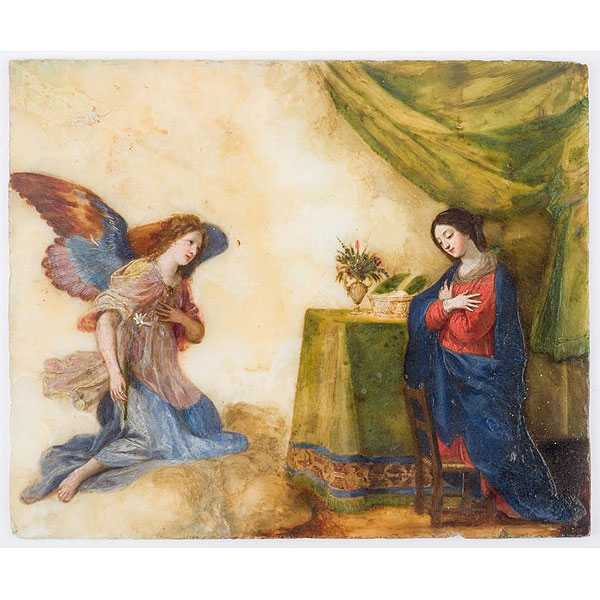 Escuela Italiana S. XVII.  "Anunciación".