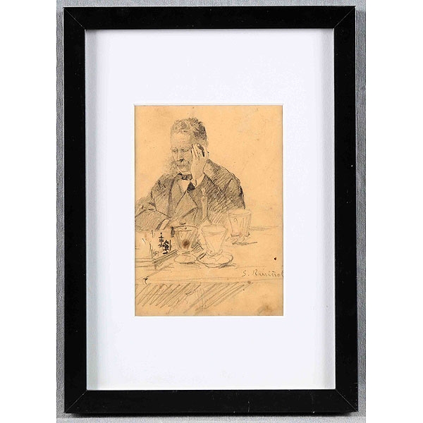 RUSIÑOL "Jugador de ajedrez