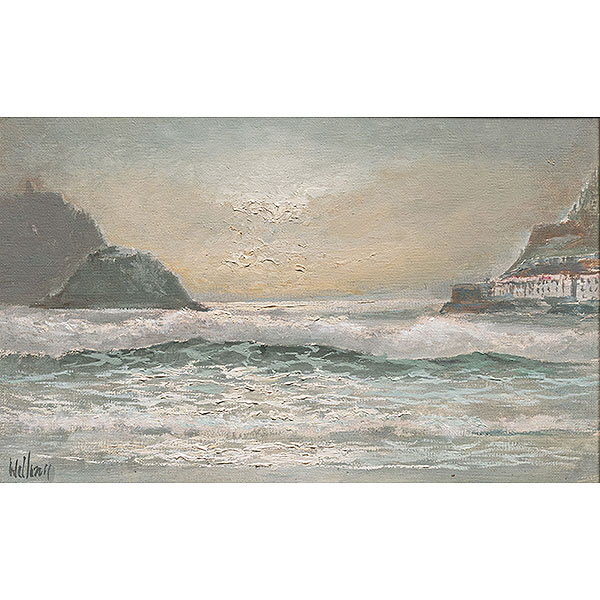 "Vista de San Sebastián"  JAMES WELLMAN (Southampton, 1927 - San Sebastián, 2005) 