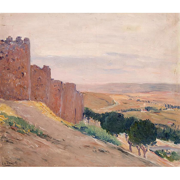 Aureliano de Beruete (1845 - 1912).  "Muralla de Ávila". 