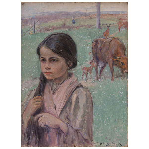 ADOLFO GUIARD (1860 - 1916)   "La niña del peine" c. 1892