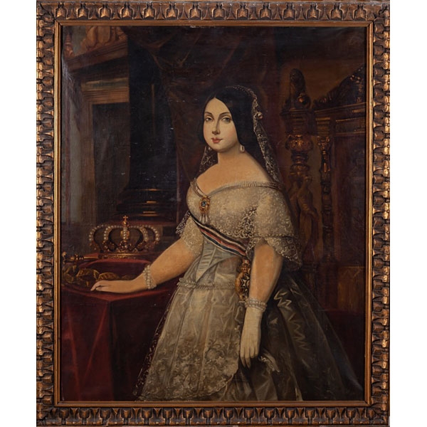 Escuela española, S.XIX &quot;Retrato de la reina Isabel II&quot;