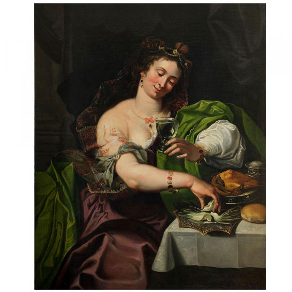 ABRAHAM JANSSENS (Amberes, 1575 – ibídem, 1632) - &quot;La Zingara&quot; (c.1620).  Óleo sobre lienzo.