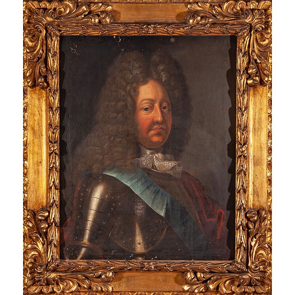 Escuela francesa S. XVIII "Retrato de Luis XIV"