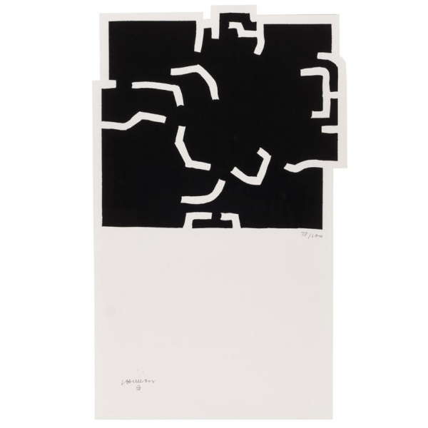 Eduardo Chillida. "Zürich I (1978)". Litografía sobre papel. Firmada y Numerada (78/100)