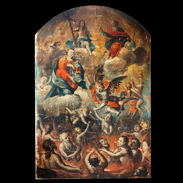 Atribuido a GREGORIO VASQUEZ DE CEBALLOS (Santa Fe de Bogotá, 9 de mayo de 1638–1711), LOTE ESTRELLA, Escuela colonial Virreinal de la Nueva Granada, Colombia.