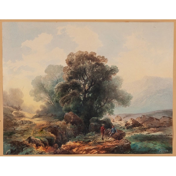 Florez, Escuela española S.XIX "Paisaje"