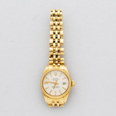 Reloj de cadete marca Rolex en acero y oro, pulsera Oyster