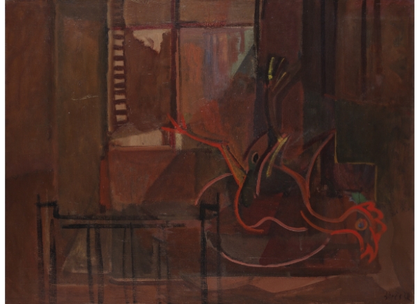 FRANCISCO BORES (Madrid, 1898 - París, 1972) Nature morte au coq, 1932