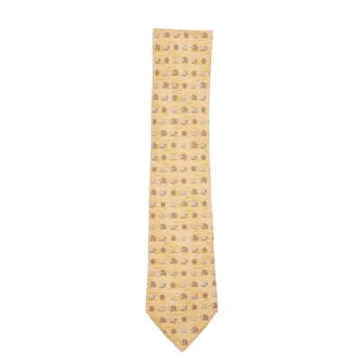 HERM&Egrave;S. Corbata en twill de seda, ensamblada a mano.