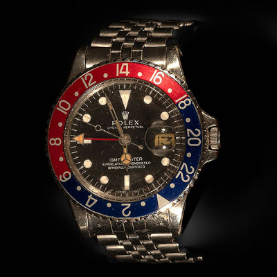ROLEX mod. Oyster Perpetual &quot;GMT Master&quot; Superlative Chronometer Officially Certified Ref. 1675. Reloj para caballero con caja y brazalete en acero. Años 60