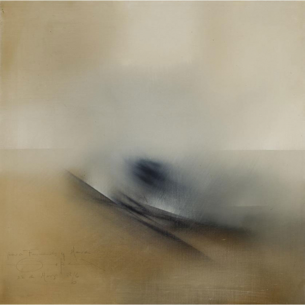 Fernando Zóbel.  &quot;Valencia IV (1966)&quot;. Óleo sobre lienzo. Firmado