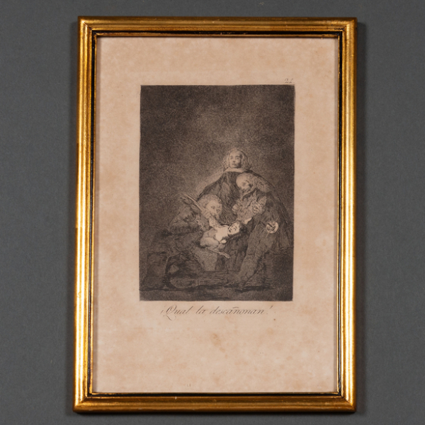 "Cuál la Descañonan" nº 21 Autoría: FRANCISCO DE GOYA(Fuendetodos,1746-Burdeos, 1828)