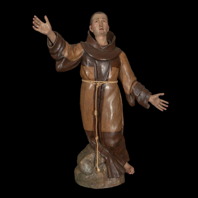 Pedro de Mena y taller (Granada, 1628-Málaga, 1688) San Francisco de Asís