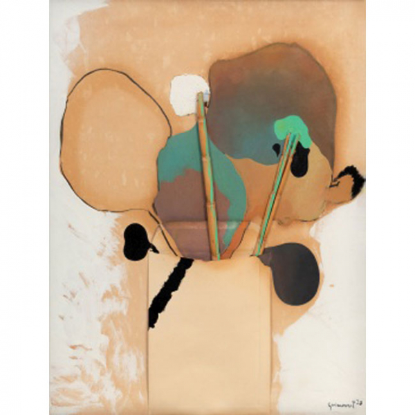 JOSEP GUINOVART I BERTRAN   (Barcelona 1927 - 2007)  "Sin título "  Firmado 