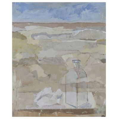 JUAN MANUEL DÍAZ-CANEJA - Paisaje con botella, 1975