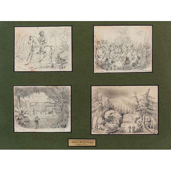 Felix Resurrección Hidalgo dibujos