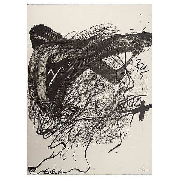 Antoni T&agrave;pies (Barcelona, 1923-2012) Nicaragua. Litograf&iacute;a sobre papel Arches.