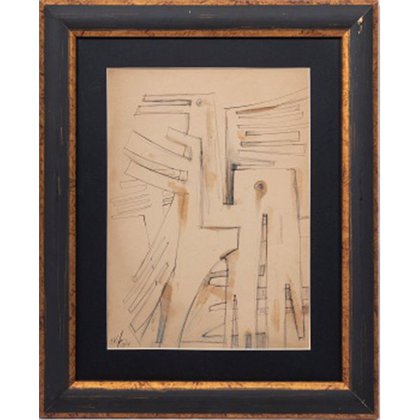 WIFREDO LAM  (Sagua la grande, Cuba 1902 - Paris 1982) &quot;Estructura&quot;