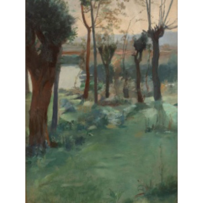 FERNANDO DE AMÁRICA  &quot;Orillas de un bosque en el Zadorra &quot;   