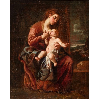 Jerónimo Jacinto Espinosa o seguidor. Virgen