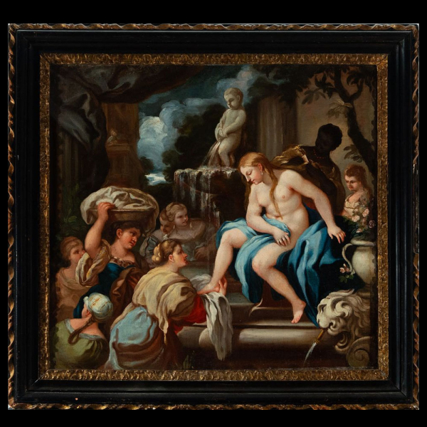 El Baño de Venus. Atribuido a Luca Giordano, Escuela Italiana del siglo XVII. 
