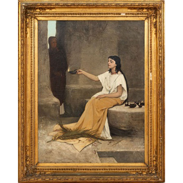 ESCUELA ALEMANA  (S. XIX) "Luz" Óleo / Lienzo 