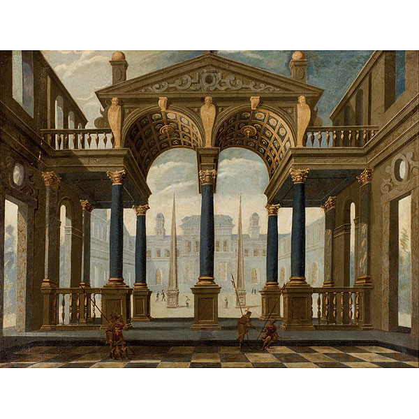 Escuela Italiana S. XVIII.  "Capricho italiano". 