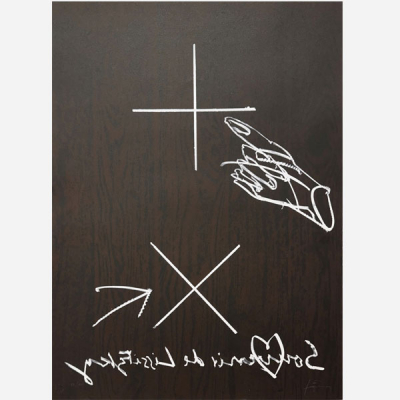  Antoni Tàpies Puig (1923-2012). &quot;Souvenir de Lissitzky&quot; (1998). Litografía a varias tintas sobre papel Archés firmada a lápiz por el artista y numerada 54/100.