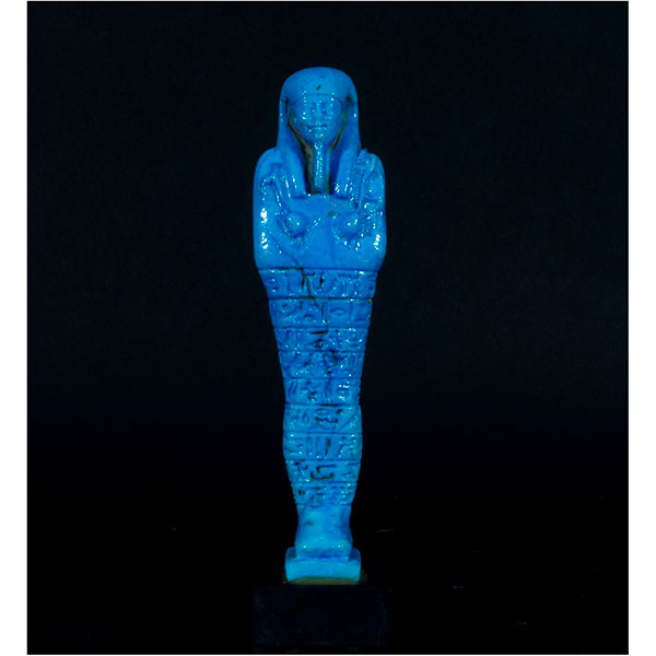 Ushabit Egipcio en azul turquesa, ca. 570-526 a.C.