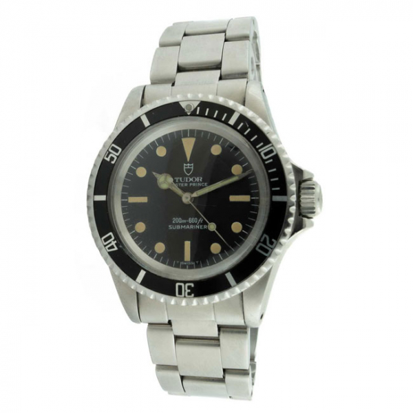 Reloj vintage cab., suizo, TUDOR 'Submariner 200 m-600 ft', ref. 7928 [Oyster case by ROLEX], en caja 38 mm 