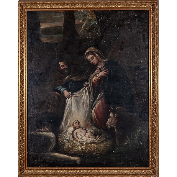 Escuela española S. XVII Sagrada Familia