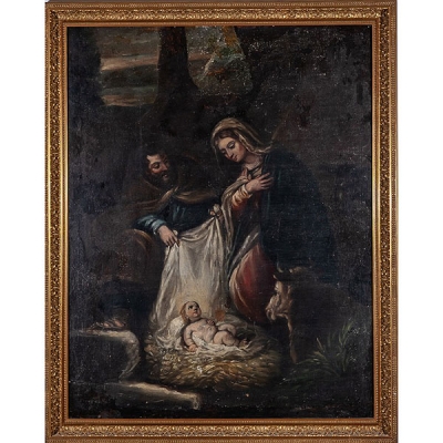 Escuela espa&ntilde;ola S. XVII Sagrada Familia