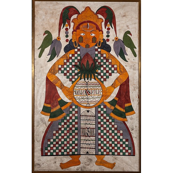 Hombre c&oacute;smico Jainista India siglo XIX