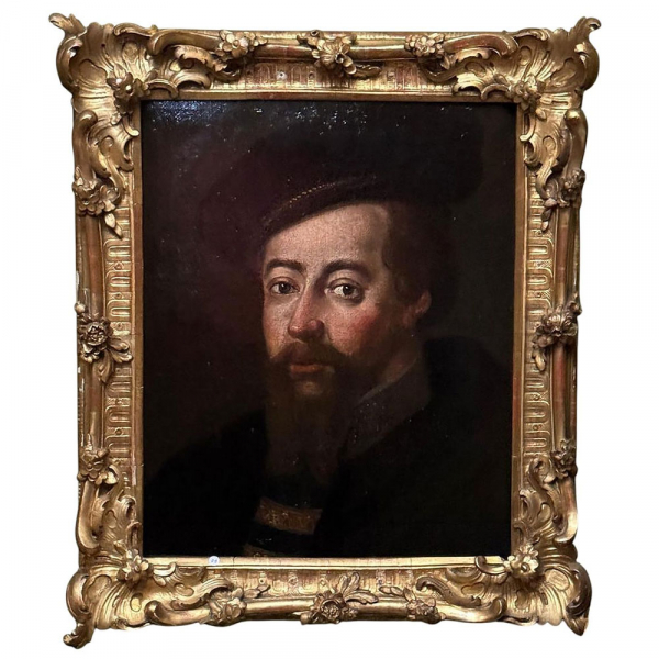 Retrato de Felipe II. Escuela española. Siglo XVII.   Óleo sobre lienzo