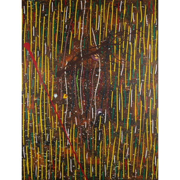 Ferran García Sevilla (Palma de Mallorca, 1949)  Sin título.  Técnica mixta sobre tela. Firmado al dorso.