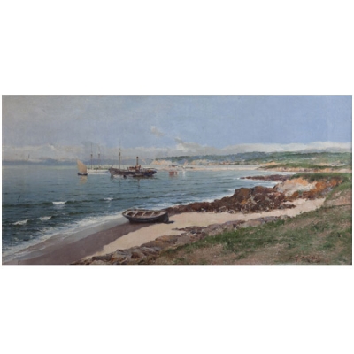 JUAN MARTÍNEZ ABADES (Gijón, 1862-Madrid, 1920) Marina