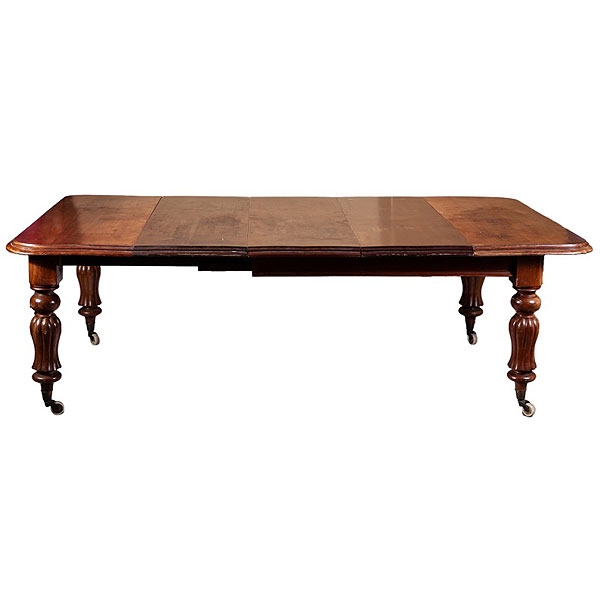 Mesa de comedor victoriana de caoba