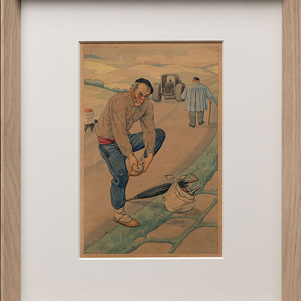 "De los dos, no sé el de alante o el de atrás si ha sido lo que me ha pasado el callo".   JOSE ARRUE (Bilbao, 1895-1977). 