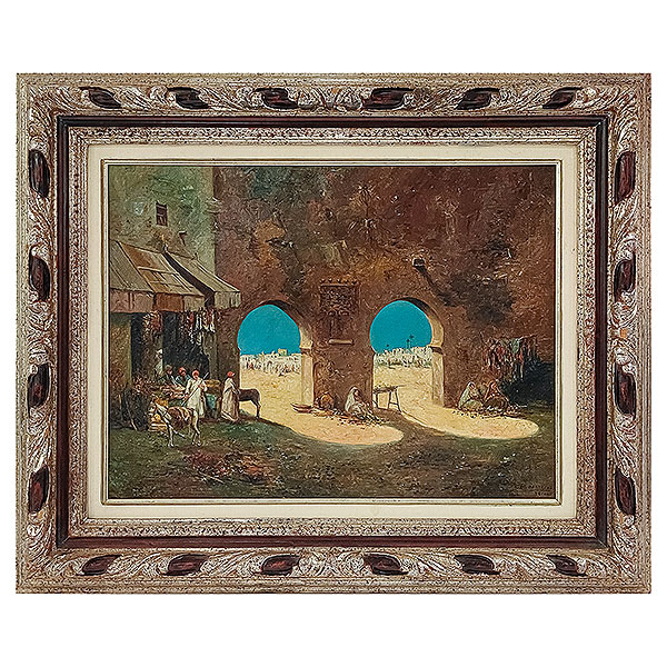 Mariano Bertuchi (Granada, 1884-Tetuán, 1955) Tetuan. Óleo sobre lienzo. Firmado y titulado.