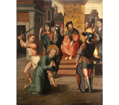 FELIPE PABLO SAN LEOCADIO (Valencia, h. 1480 - 1547)  Decapitación de San Pablo  h. 1525-1530 