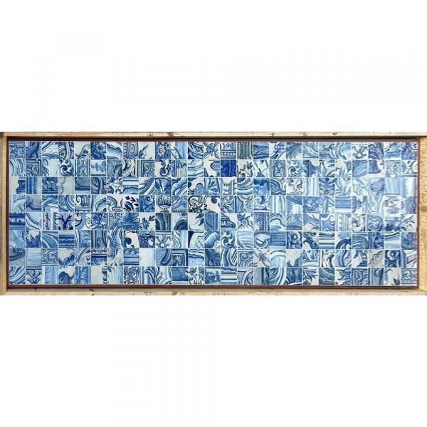 Tablero con panel de azulejos portugueses barrocos, Escuela portuguesa, Siglo XVII–XVIII.