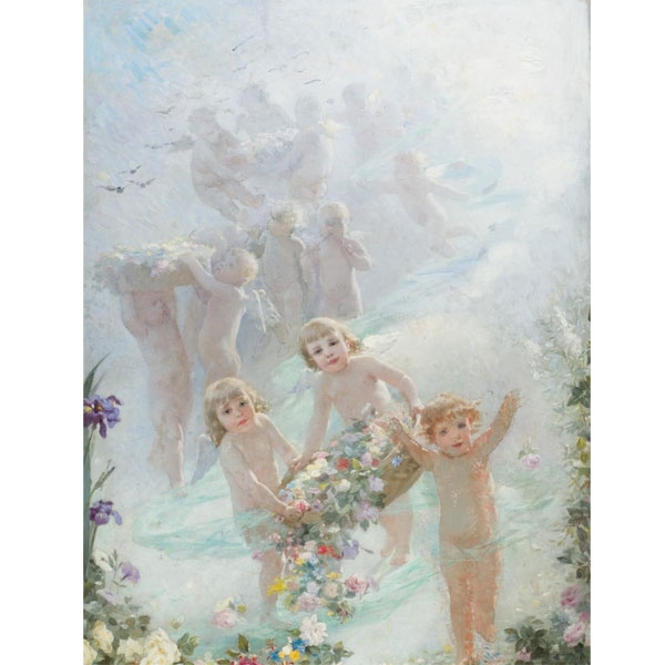 Arturo Michelena.    "Ofrenda floral de los querubines". 