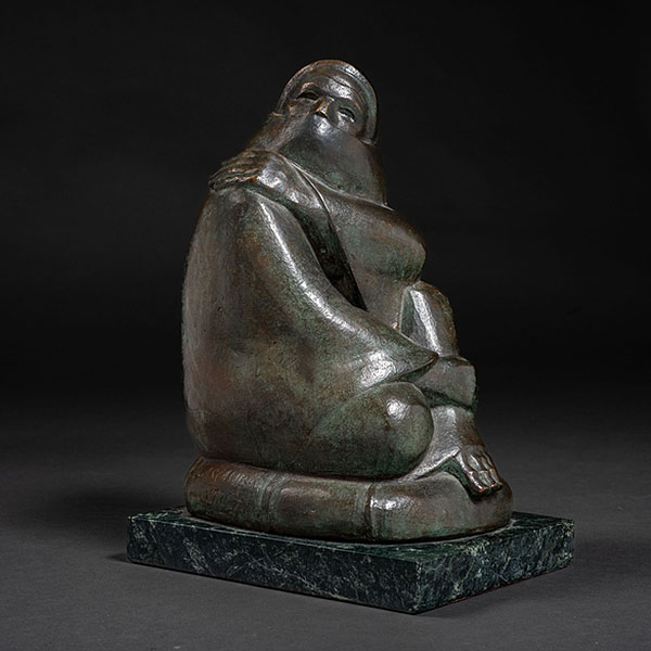 "Saliendo de misa"  VICENTE COBREROS URANGA (Tolosa, 1898 -1976)