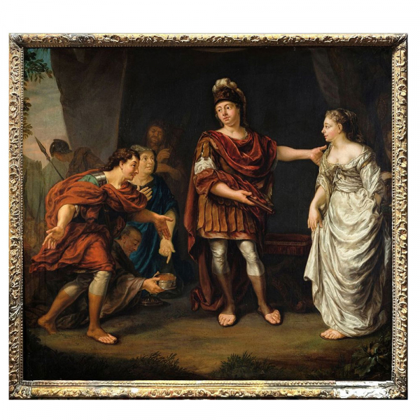 Jan Abel Wassenberg o Wassenbergh (1689, Groningen - 1750, ibídem) - La Continencia de Escipión. 