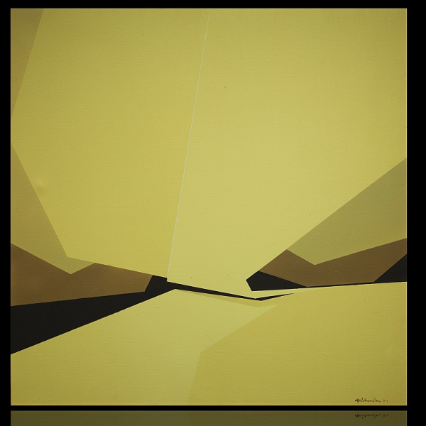 Joaquin Michavila Asensi (1926-2016) "Composición", 1979.   Óleo sobre lienzo Firmado y fechado "Michavila 79" en el ángulo inferior derecho.