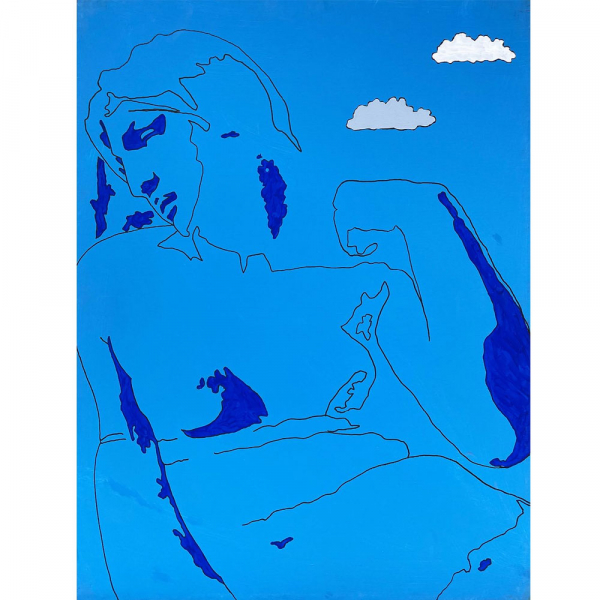 TANO FESTA (Roma 1938 - 1988) - Sin título (Da Michelangelo) (1978).    Acrílico sobre lienzo.