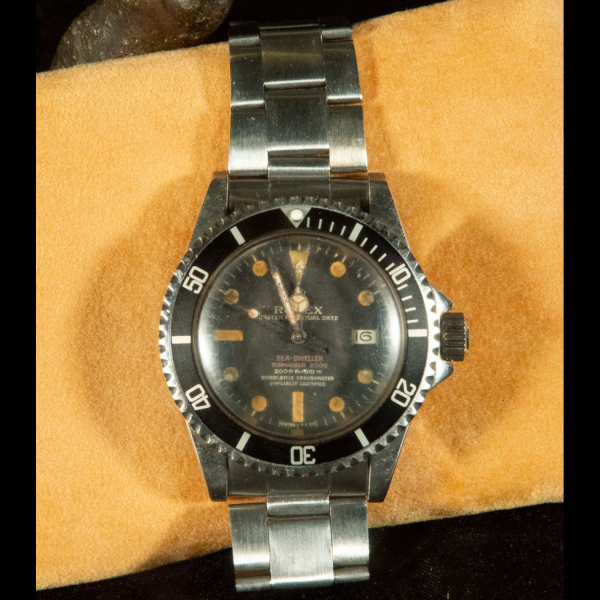 Raro Rolex Vintage &quot;Double Red&quot; Sea Dweller modelo 1665 en acero, 19790.